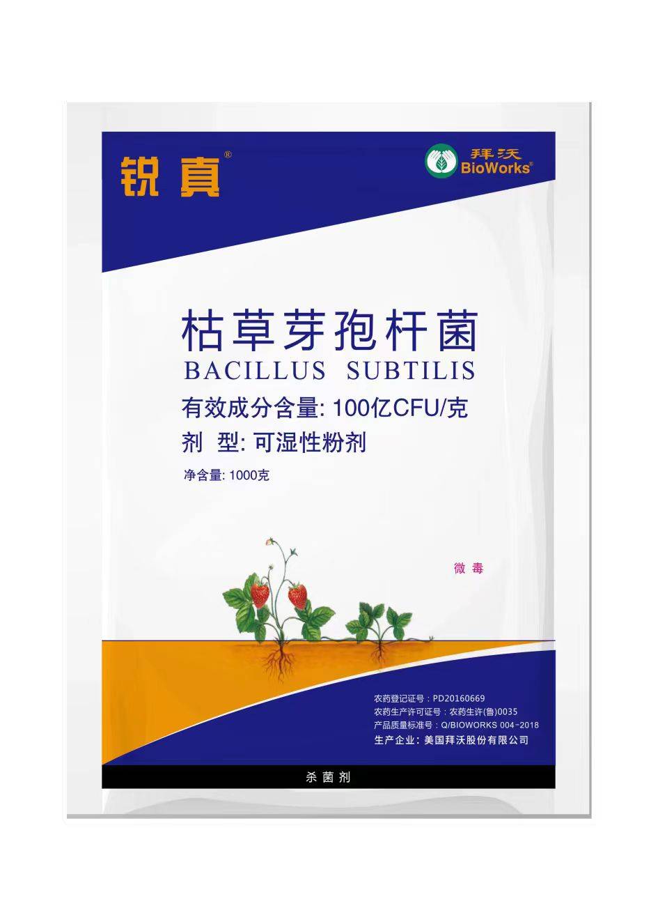 枯草芽孢杆菌---霜霉病炭疽病青枯病等叶部病害及根部病害